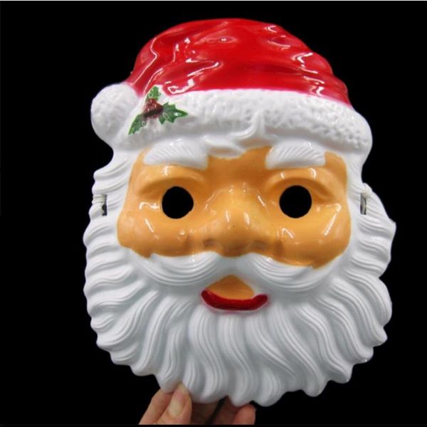 Maschera di Babbo Natale di Natale Maschere per feste per bambini per adulti Maschere a pieno facciale di Halloween Puntelli per feste YYA201