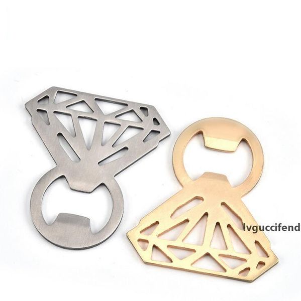 

diamond stainless steel beer bottle opener ring shape bottle opener hollow out ring opener creative kitchen party tools favor cfyz284