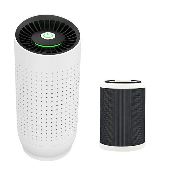 

mini car air purifier cleaner portable usb chargeable negative ion generator freshener for home use