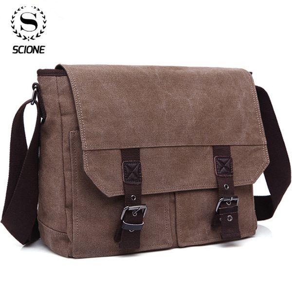 

скион мужчина холст crossbody чемоданчик бизнес vintag посланник сумка для мужчин плеча сумки мужского посланники бюро путешествий