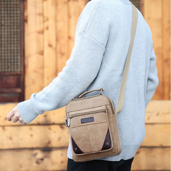 

2020 mens canvas travel bags cool canvas bag fashion men messenger bags brand bolsa feminina shoulder bags