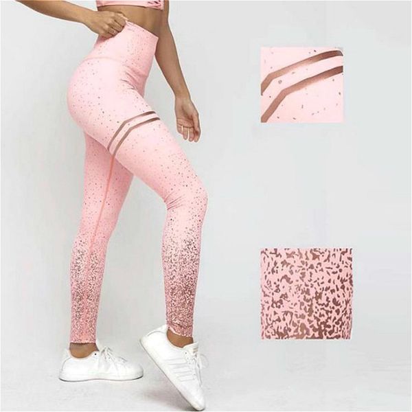 

2020 women leggings pants push up fitness gym leggins high running mesh leggins seamless workout pants femme high waist, Black