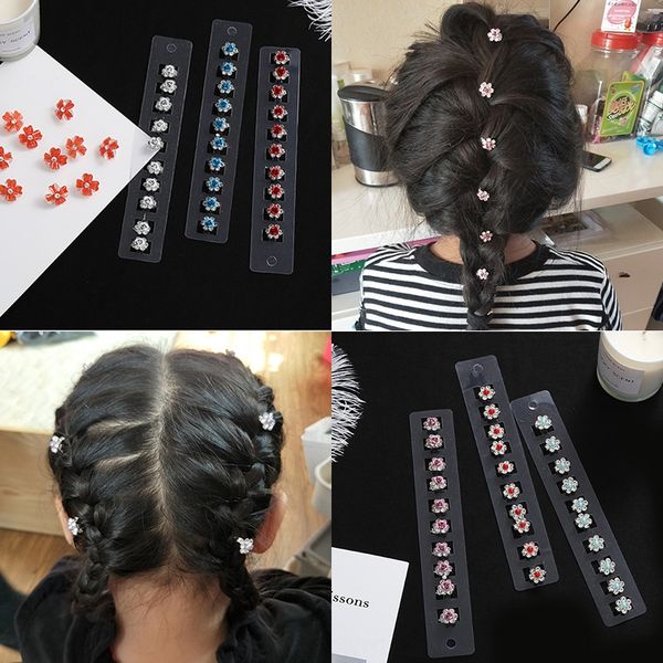

children's rhinestone baby hair rhinestone pearl pearl clip hair accessories cute girl's clip mini small hairfemale, Slivery;white