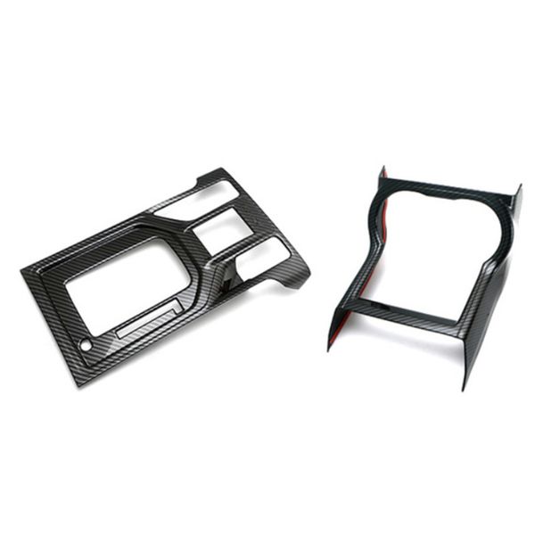 

for forester sk 2020 2020 decorate carbon fiber style gear shift panel center console cover trim water cup holder cover