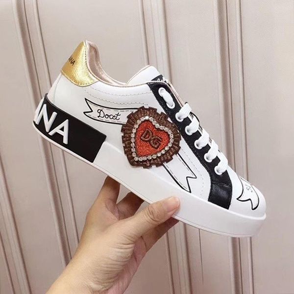 

2020 luxury design leather printed rubber bottom fashion sneakers all-match breathable mens casual shoes mens banquet shoes size: 38-451, Black