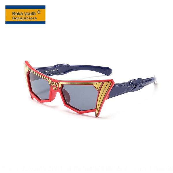 

2020 new cartoon children silicone sun polarized sun fashion silicone sunglasses fashion children sunglasses t1900, Blue