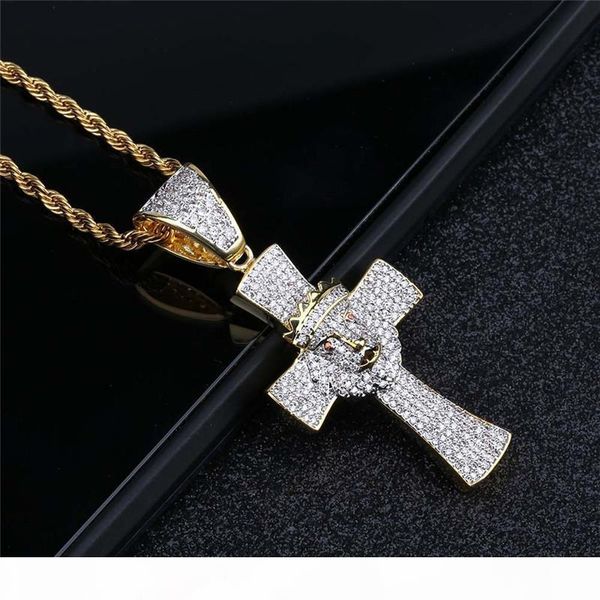 

new fashion hiphop lion head pendant necklaces for men 18k gold plated hip hop jewelry luxury ice out crow necklace wholesale, Silver