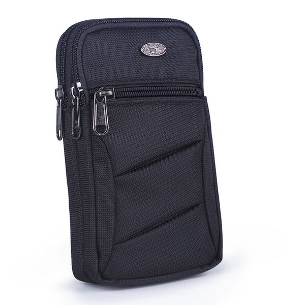 

nylon cell mobile phone case cigarette bag fanny belt waist pack hook fashion light male small shoulder bags