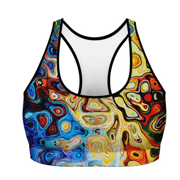 

gym clothing wamni graffiti color crop halter woman one piece swimsuit summer beach sports underwear leisure, White;black