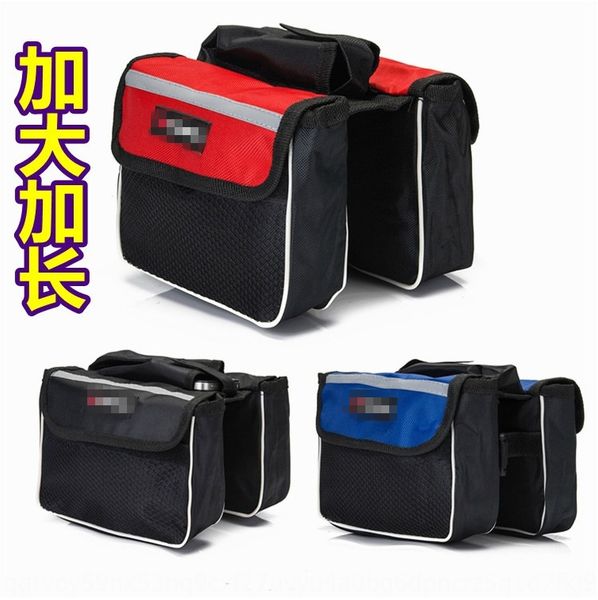 

xwenj bicycle front beam riding saddle mountain bike large upper bicycle bicycleaccessories bicycletube bag three-in-one double side bag acc