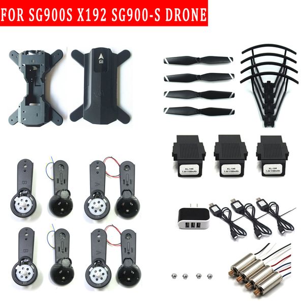 

sg900 sg900-s x196 body rc accessory spare parts fold wing arm gears led gps motor engine propeller fixed cover protective ring