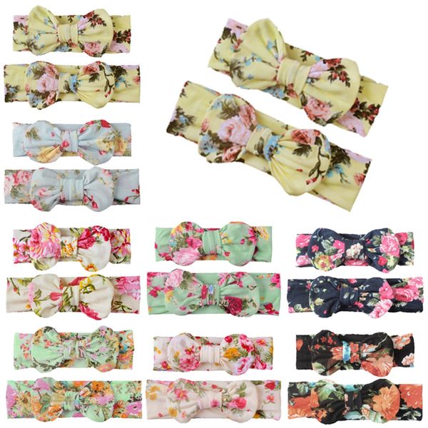 

printed bbutterfly bmother child set parent-child bow band kids hair band hair accessories sales, Slivery;white