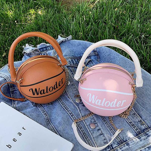 

women's bags for women brand original design basketball bag 2020 personality cute shoulder messenger bag fashion chain round