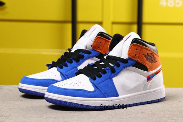

2020 нового прибытие союз х jumpman 1 1s high mid ретро баскетбол обувь для женщин mens белых синих кроссовок спорт zapatillas открытой обув, Black
