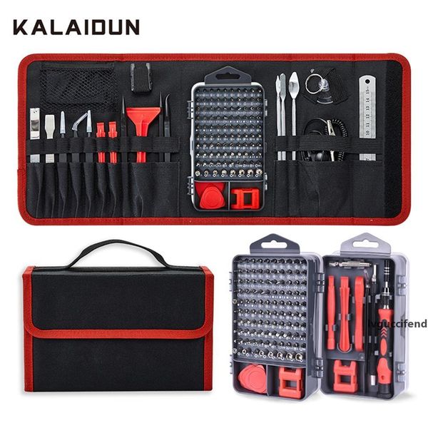 

kalaidun screwdriver set 135 in 1 precision screw driver torx bit magnetic bits diy mobile phone laprepair hand tools kit t200602