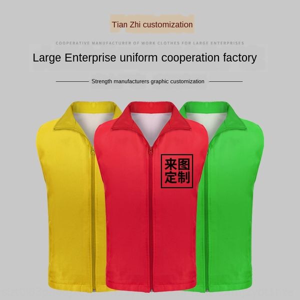 

высокое качество рубашка реклама рубашка предотвращение эпидемии доброволец жилет печать zipper жилет, Black;white