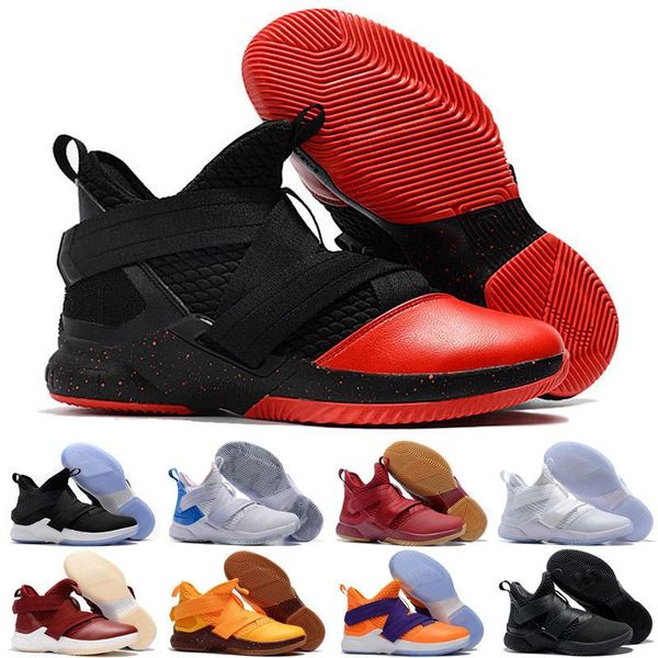 

arrival soldiers xii 12 kids basketball shoes mens 12 gold/championship mvp finals training sneakers sports running shoes, Black