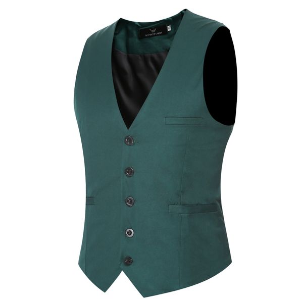 

men's vests wedding suit men 2021 spring business mens and waistcoat casual slim fit party gilet homme 9 colors, Black;white