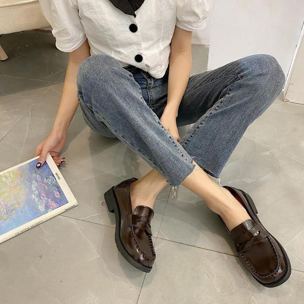 

women tennis for shoes 2020 tenis feminino black brown slip on leather trainers sneakers basket femme zapatillas mujer deportiva