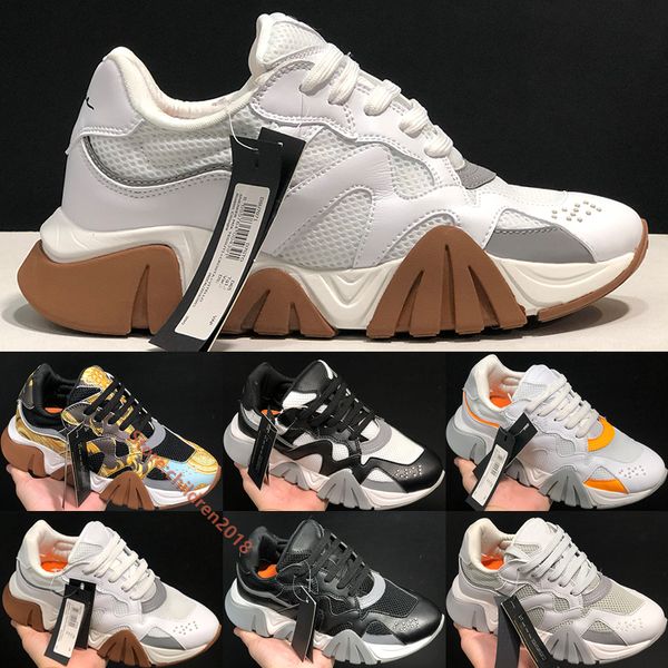 

итальянский дизайнер squalo knit hiker цепи кроссовки 3,0 мужчины женщины barocco homme печати золотой белый черный папа открытый повседневн, Black;red