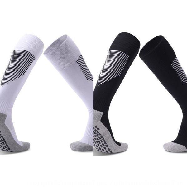 

competition training socks stockings dispensing anti-slip friction football socks towel towel bottom sports thickened, Black