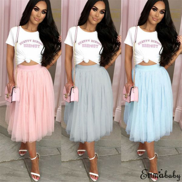 

new fashion female skirt women layers tulle maxi skirt womens night cocktail party bridesmaid midi skirt, Black