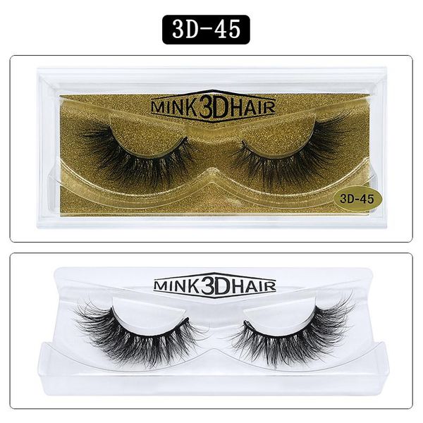 

false eyelashes natural simulation extension multi-layer mink hair lashes big 3d 25 styles soft 15mm mink lashes bright eyes long and thick
