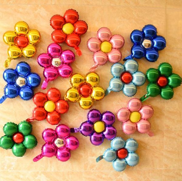 50см пяти цветов Алюминиевой фольги раздувает милые игрушки Свадебных и подарки для детей дня рождения украшения воздушных шаров SN4486
