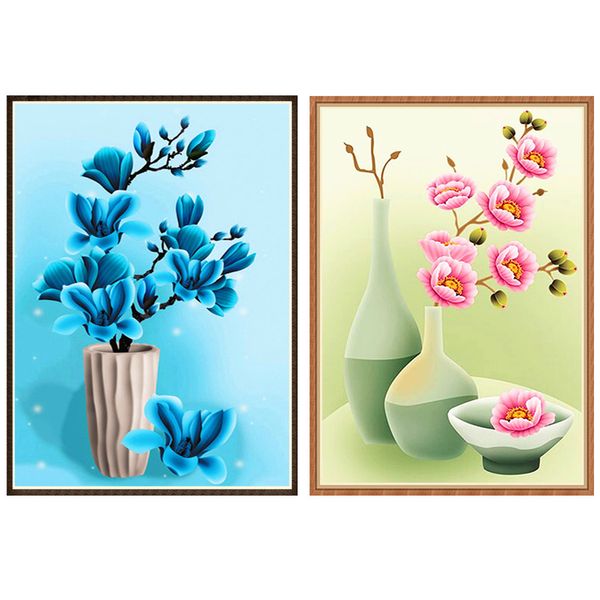 

modern decorative flower pattern 5d diy full diamond cross stitch diamond mosaic home decoration