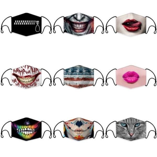 

s ice silk breathing valve mask anti-dust adjustable face masks camouflage mask washable reusable valve masks gga3539#154