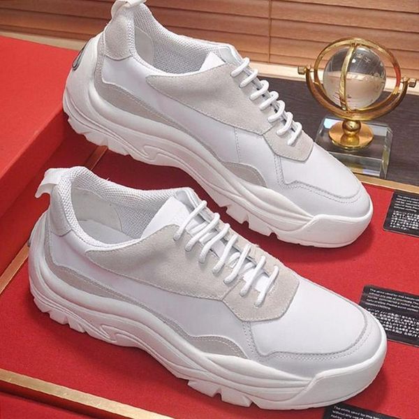 

gumboy calfskin sneaker men 's shoes comfortable sneakers fashion sports autumn and winter lace -up outdoor walking mens s, Black