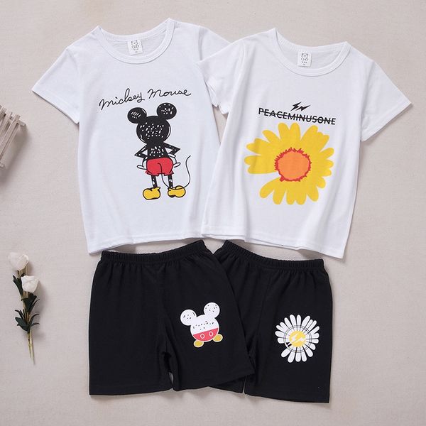 

clothing new children's daisy children's suit online celebrity men's treasure women's treasure leisure 2-piece set