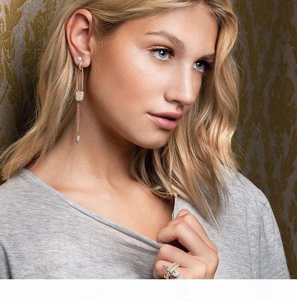 

4colors 925 стерлингового серебра кольцо для женщин fine jewelry 3 цвета pin кольцо cz алмазный мощеные кольца, Golden;silver