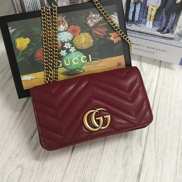 

fast delivery vintage fashion womens luxury designer purses clutch bag leather shoulder small flap chain crossbody bag messenger bags sale