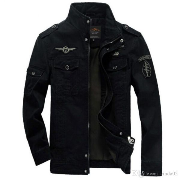 

men army jackets plus size 6xl cost outerwear embroidery mens jacket for
