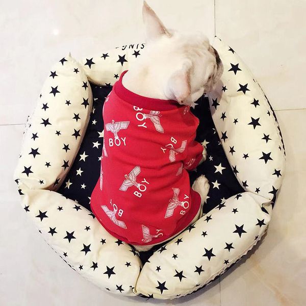 

pet clothes zipper shirt plus velvet autumn and winter clothes dog sweater keji fadou bago bulldog popular brand clothing