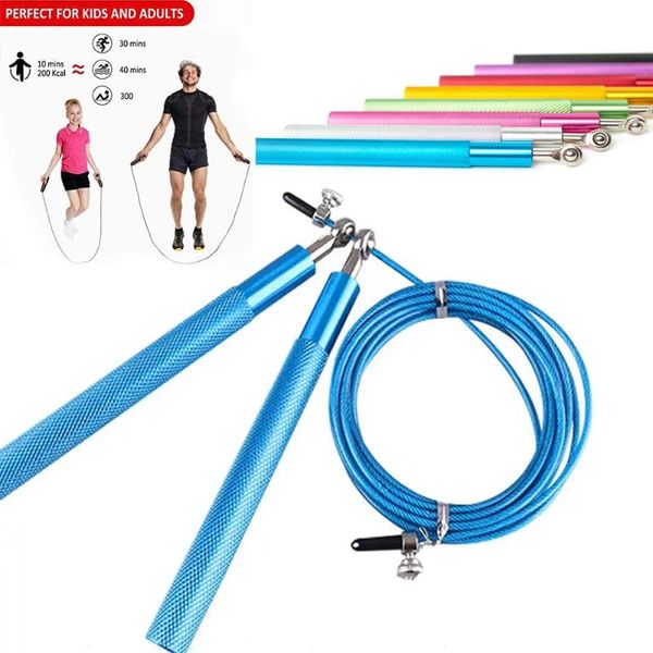 

jump ropes bearing rope professional steel boxing skipping fitness exercise accessories home gym working training equipment 3m