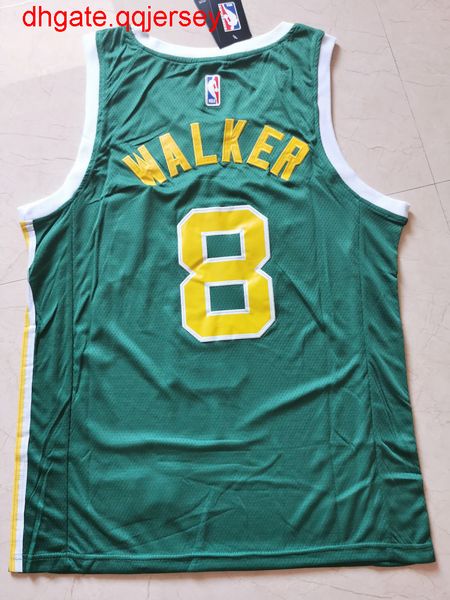 

2020-20 men's kemba walker #8green jersey, Gray