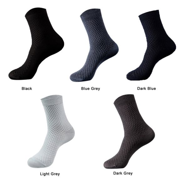 

5 pairs/ lot men bamboo fiber socks brand new sport anti-bacterial breatheable men football basketball cycling sock #, Black