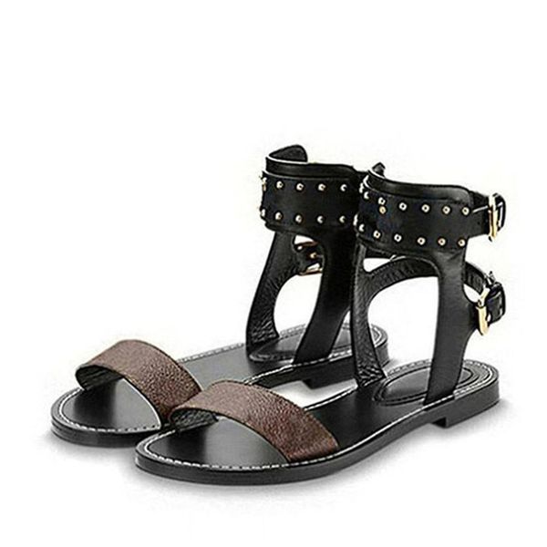 

luxury women nomad sandals summer ladies canvas gladiator style flats sandal black golden sandals for party fashion ladies shoes q71