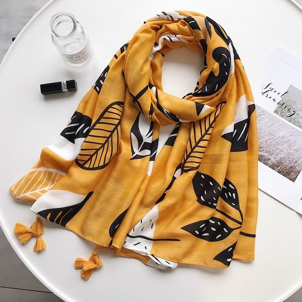 

shawl women korean version versatile desert wind yellow graffiti silk scarf beach towel spring summer cotton linen scarf luxury, Blue;gray