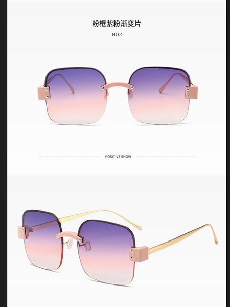 

sunglasses fashion men sunglasses women sunglassesuv protection metal frame a variety of color choices with box, Black