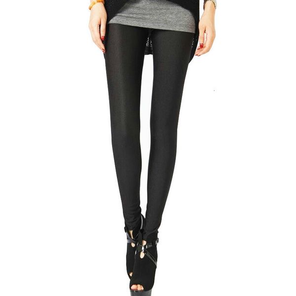 

polyester casual leggings for women high elastic material solid black fiteness pencil leggins pants streetwear legging plus size