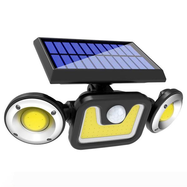 

led solar light outdoor solar lamp powered sunlight 3 modes pir motion sensor for garden decoration wall lamp street 10005