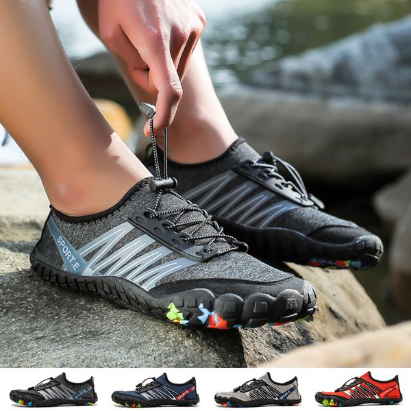 

men women water shoes breathable wading shoes outdoor aqua sneakers plus size 35-47