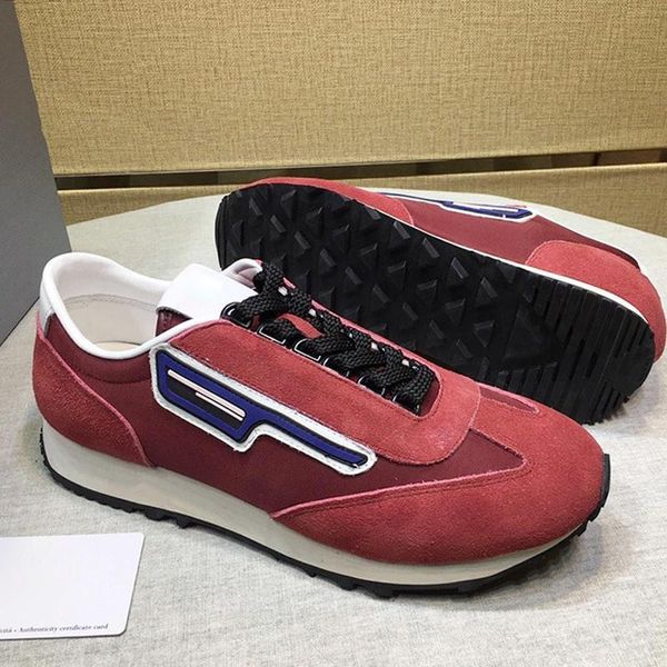 

suede and nylon sneakers men 's shoes autumn and winter fashion footwears luxury casual lace -up men shoes fast delivery, Black