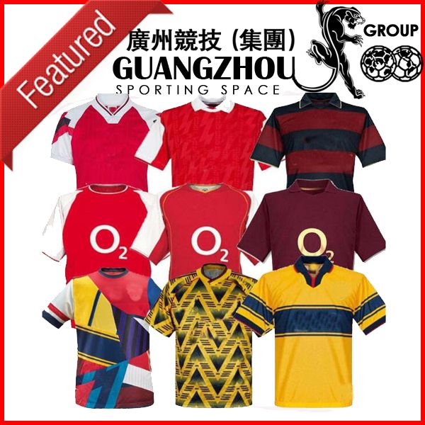 

arsen 2000 2002 henry retro soccer jerseys 05 06 classic vintage pires football shirt 98 99 94 95 jersey 06 07 08 reyes maillot de foot, Black;yellow