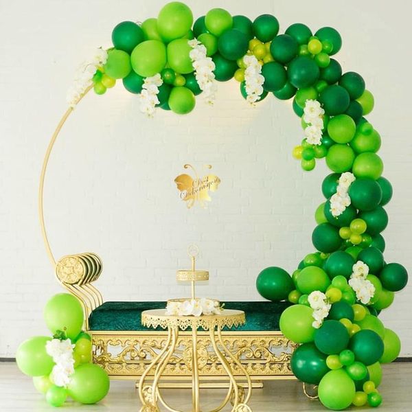 

party decoration 111pcs green balloons fruit balloon tropical hawaii birthday baby shower jungle safari decor kids gift