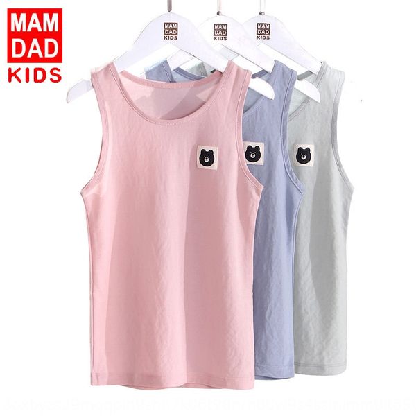 

children's i-shaped thin ice cool breathable boysvest summer base shirt medium and large children's vest shirt vestvest, Blue