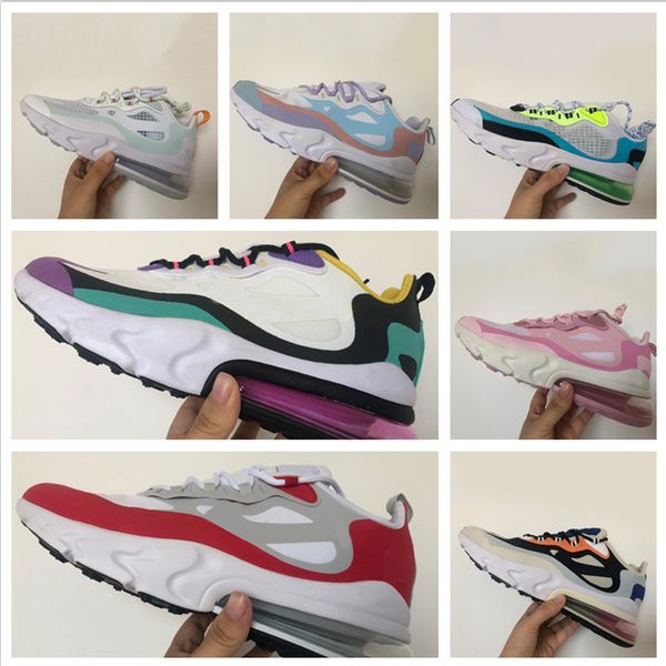 

2020 mens 270 v2 react nightlight running shoes 270 v2 react airmattress shock absorption casual sneakers outdoor shoes